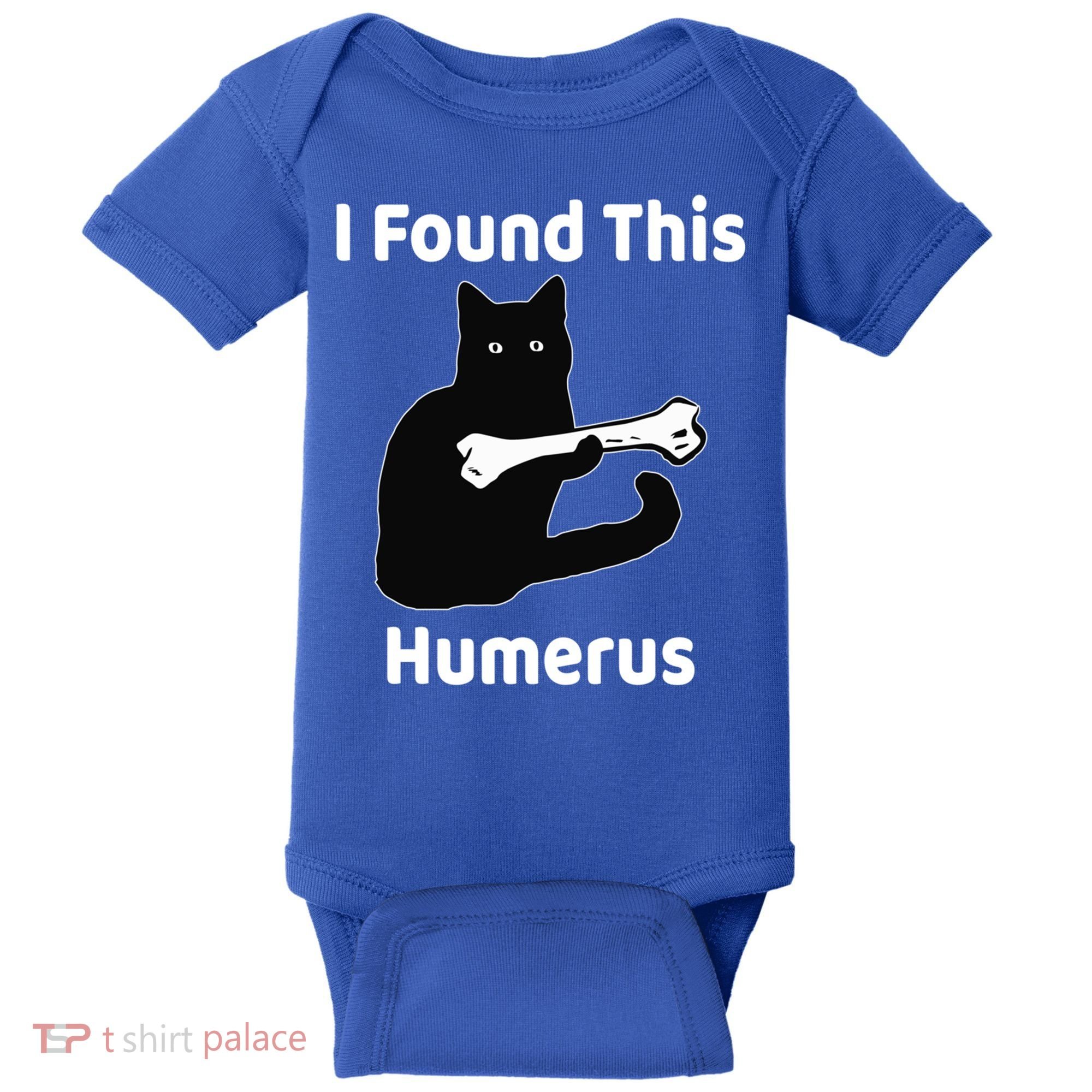 I Found This Humerus Funny Cat Lover Gift Baby Bodysuit