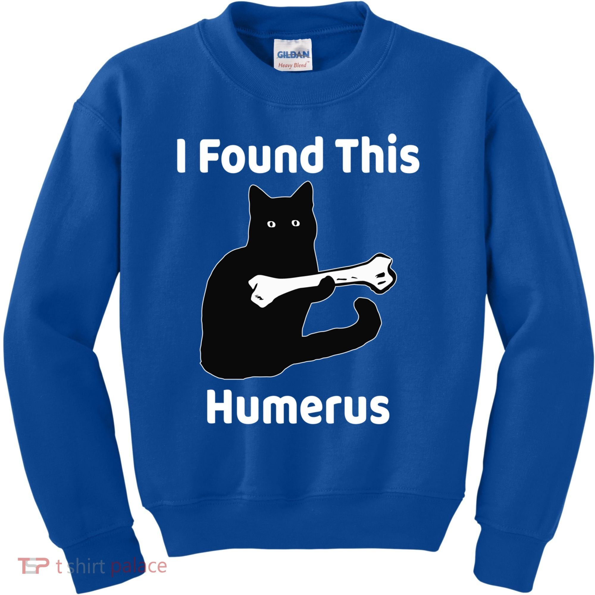 I Found This Humerus Funny Cat Lover Gift Kids Sweatshirt