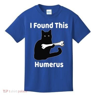 I Found This Humerus Funny Cat Lover Gift Kids T-Shirt