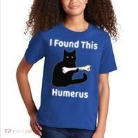 I Found This Humerus Funny Cat Lover Gift Kids T-Shirt thumb 2