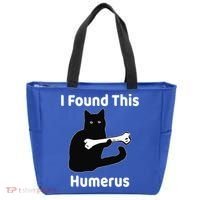 I Found This Humerus Funny Cat Lover Gift Tote Bag thumb 0