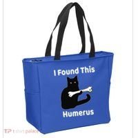 I Found This Humerus Funny Cat Lover Gift Tote Bag thumb 2