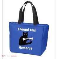 I Found This Humerus Funny Cat Lover Gift Tote Bag thumb 3