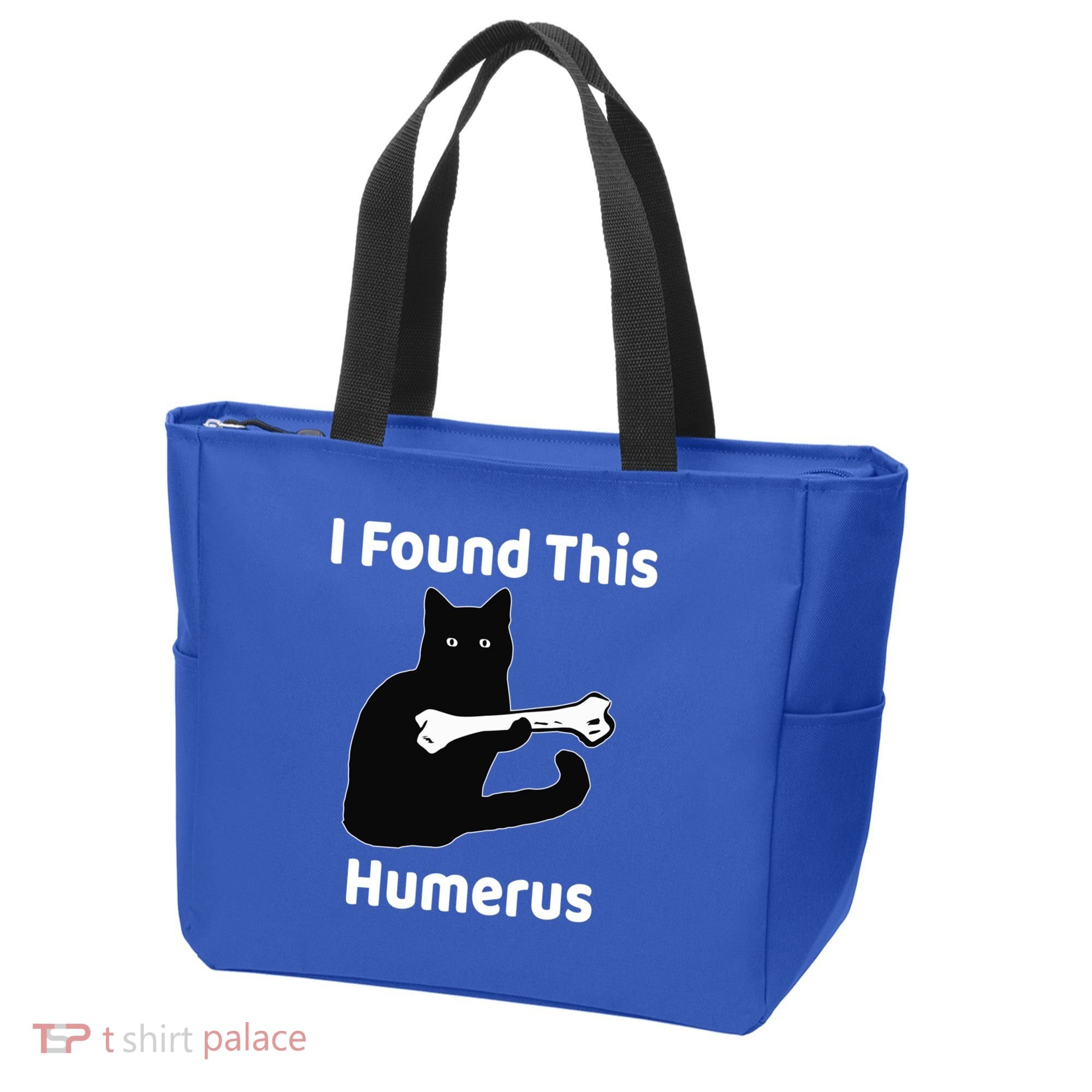 I Found This Humerus Funny Cat Lover Gift Tote Bag