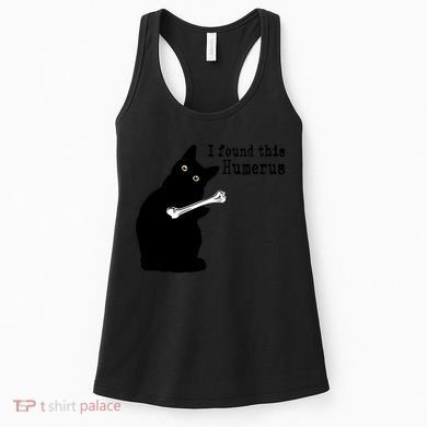 I Found This Humerus Humorous, Cat Lover Women's Tank Top