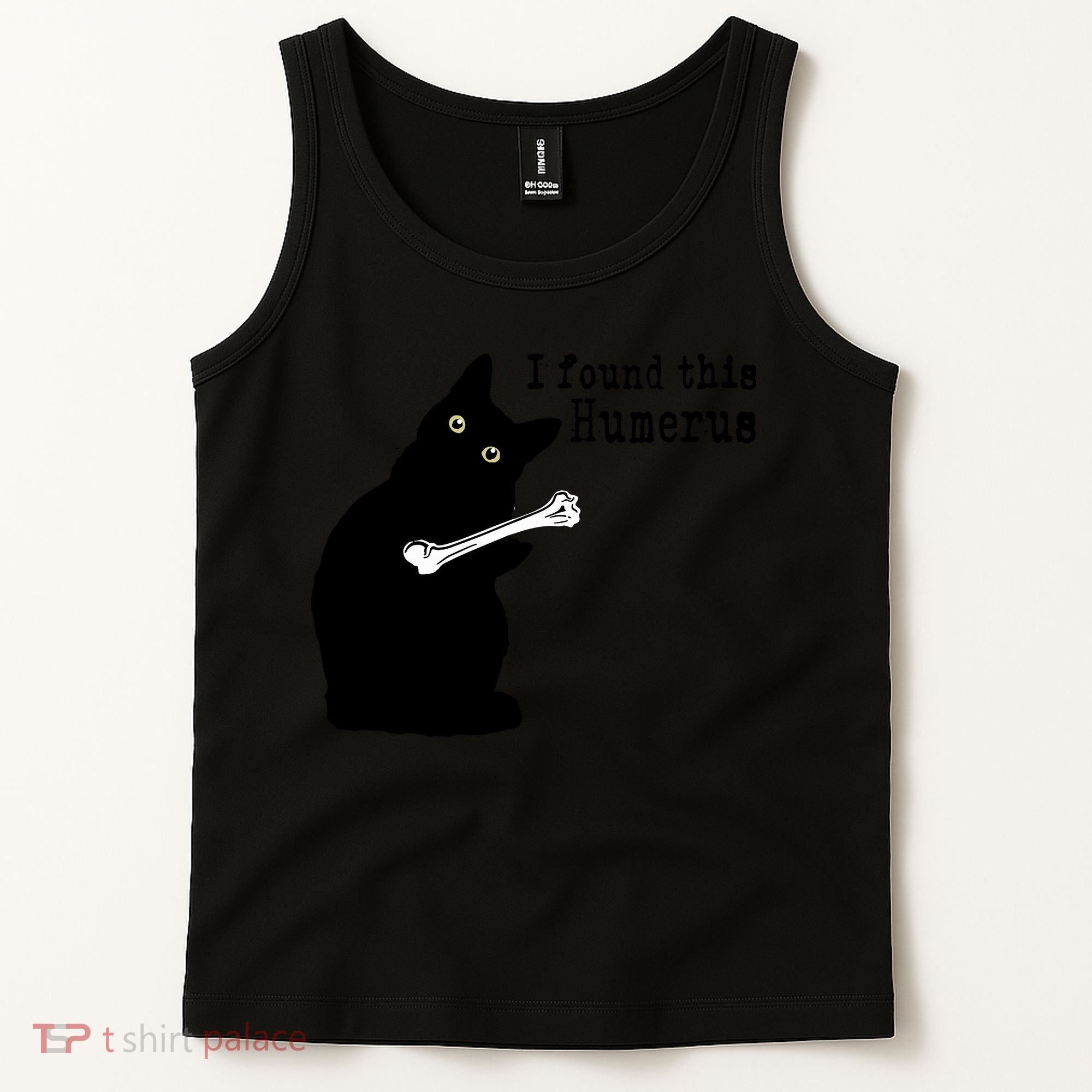 I Found This Humerus Humorous, Cat Lover Tank Top