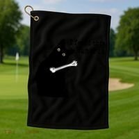I Found This Humerus Humorous, Cat Lover Golf Towel thumb 1