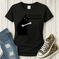 I Found This Humerus Humorous, Cat Lover Women's T-Shirt thumb 3