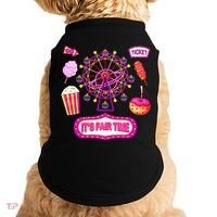 Its Fair Time Funny State Fair Ferris Wheel And Good Food Doggie Tank thumb 0