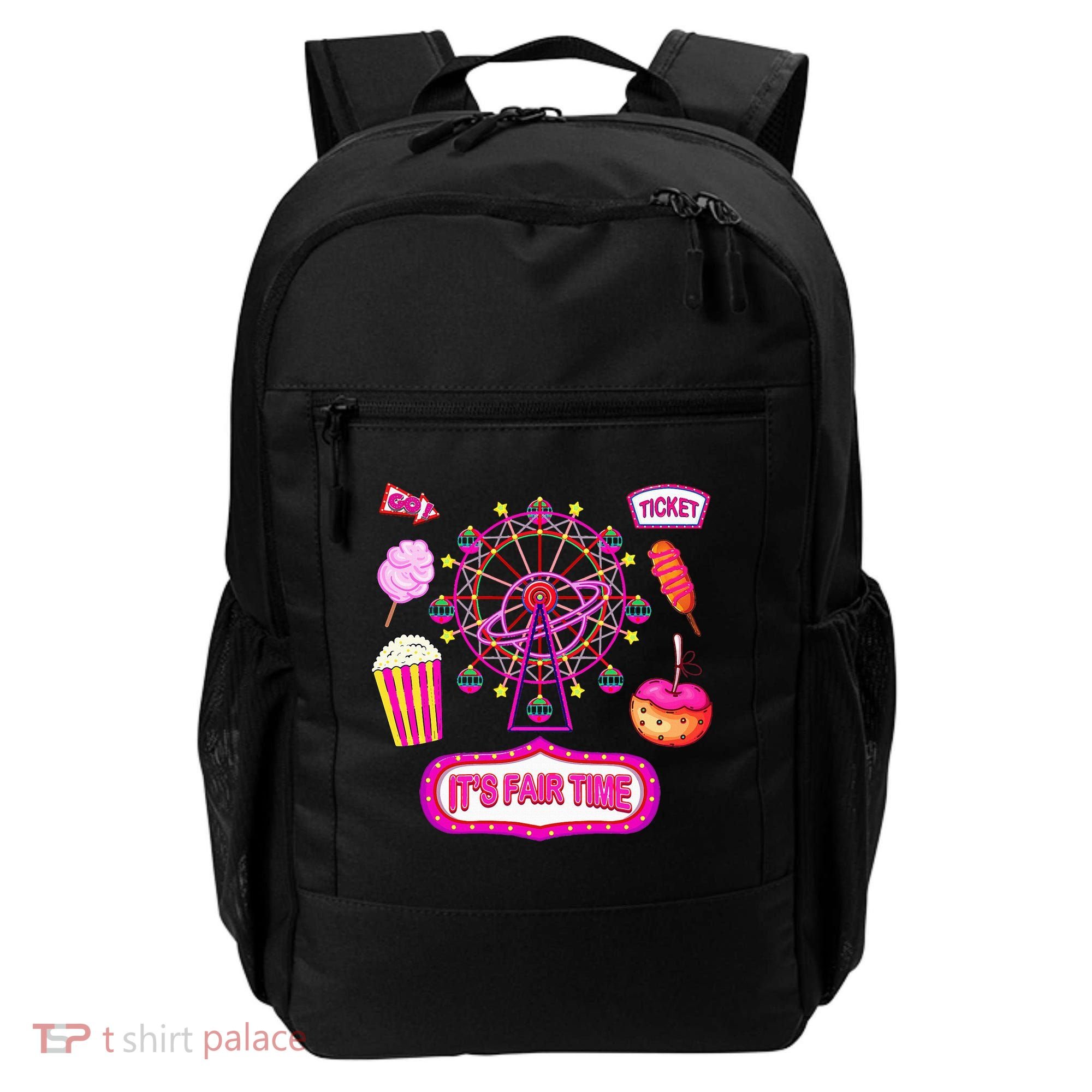 Its Fair Time Funny State Fair Ferris Wheel And Good Food Backpack