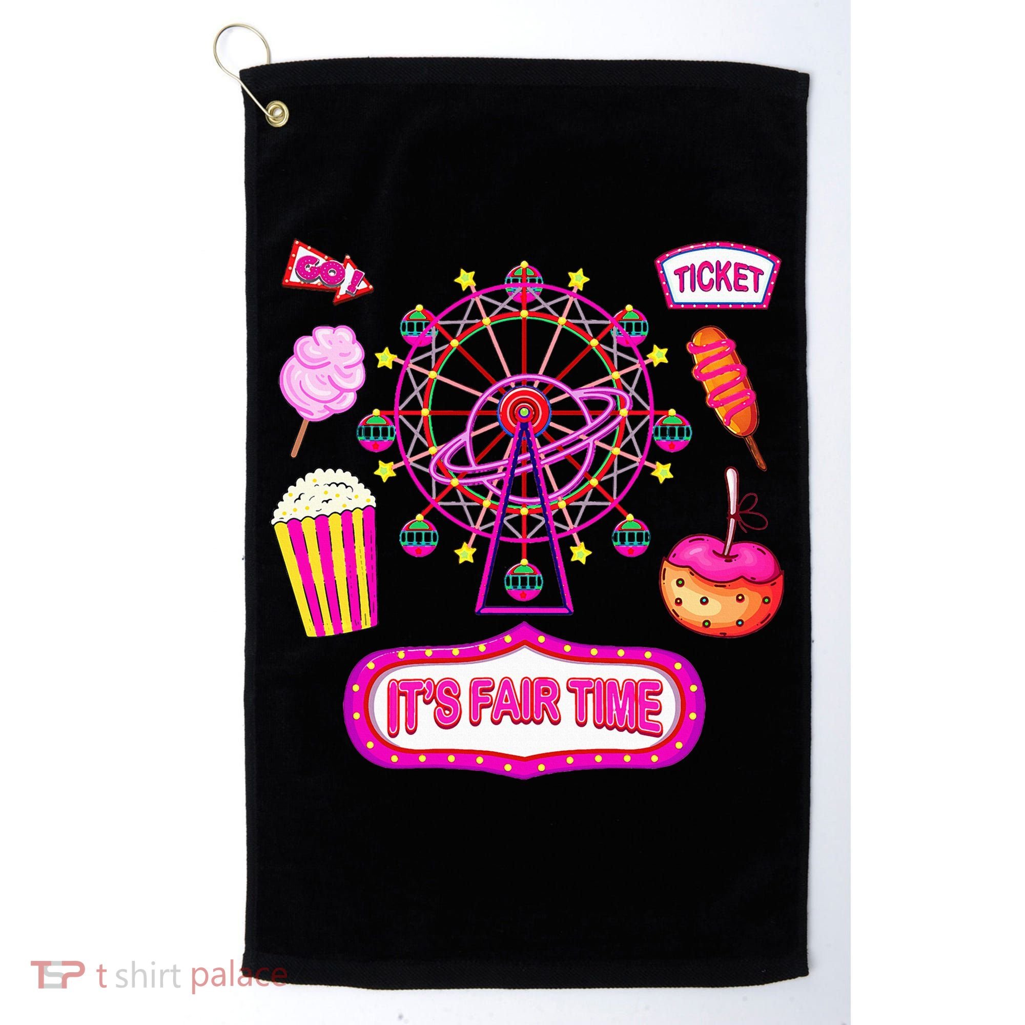 Its Fair Time Funny State Fair Ferris Wheel And Good Food Golf Towel