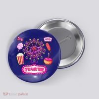 Its Fair Time Funny State Fair Ferris Wheel And Good Food Button thumb 0