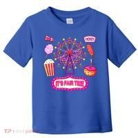 Its Fair Time Funny State Fair Ferris Wheel And Good Food Toddler T-Shirt thumb 0