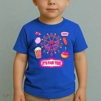 Its Fair Time Funny State Fair Ferris Wheel And Good Food Toddler T-Shirt thumb 2