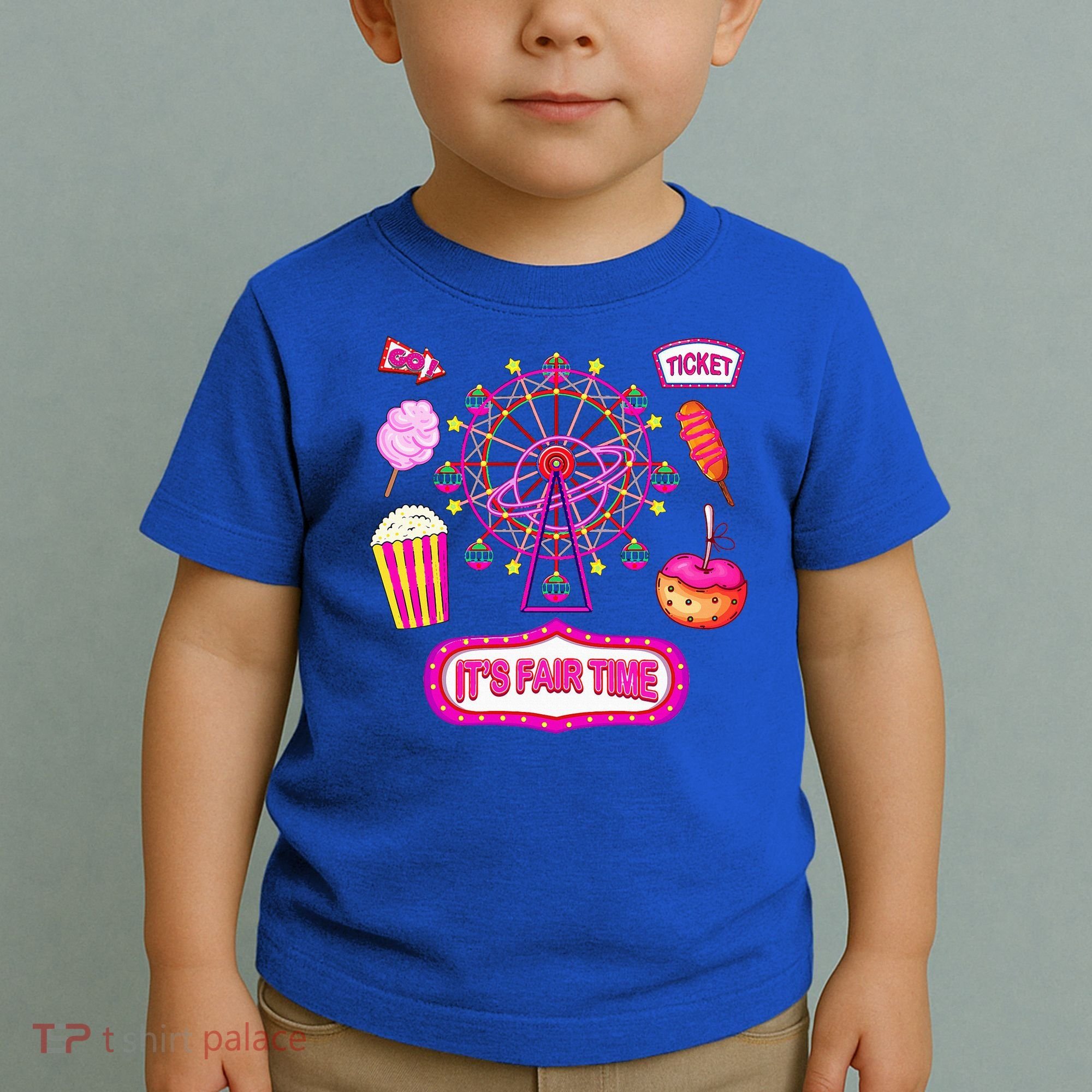 Its Fair Time Funny State Fair Ferris Wheel And Good Food Toddler T-Shirt