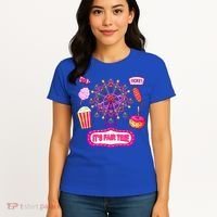 Its Fair Time Funny State Fair Ferris Wheel And Good Food Women's T-Shirt thumb 4