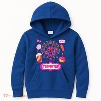 Its Fair Time Funny State Fair Ferris Wheel And Good Food Kids Hoodie thumb 0