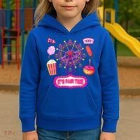 Its Fair Time Funny State Fair Ferris Wheel And Good Food Kids Hoodie thumb 3