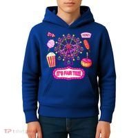 Its Fair Time Funny State Fair Ferris Wheel And Good Food Kids Hoodie thumb 4