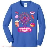 Its Fair Time Funny State Fair Ferris Wheel And Good Food Kids Long Sleeve Shirt thumb 0