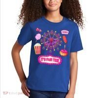 Its Fair Time Funny State Fair Ferris Wheel And Good Food Kids T-Shirt thumb 2