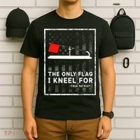 Ice Fishing Tip Up The Only Flag I Kneel For T-Shirt thumb 6