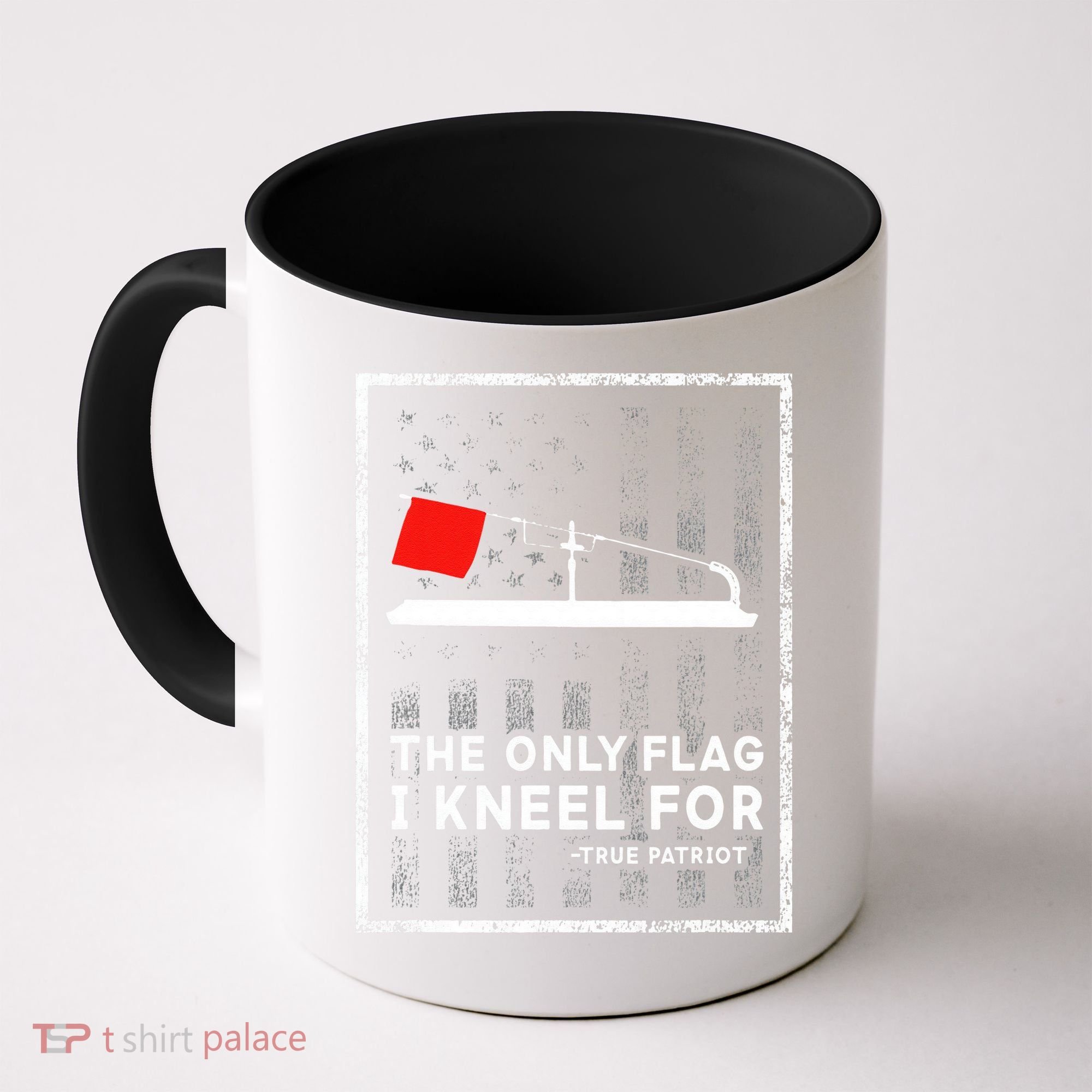Ice Fishing Tip Up The Only Flag I Kneel For Coffee Mug
