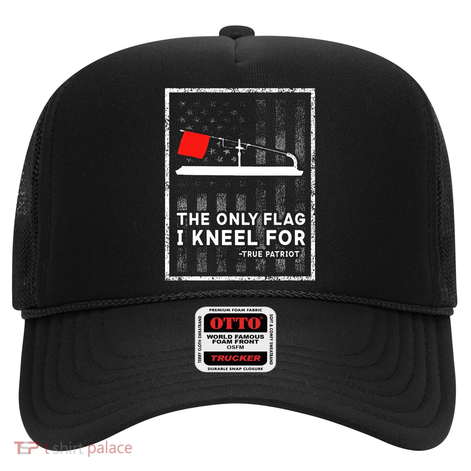 Ice Fishing Tip Up The Only Flag I Kneel For Hat