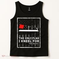 Ice Fishing Tip Up The Only Flag I Kneel For Tank Top thumb 2