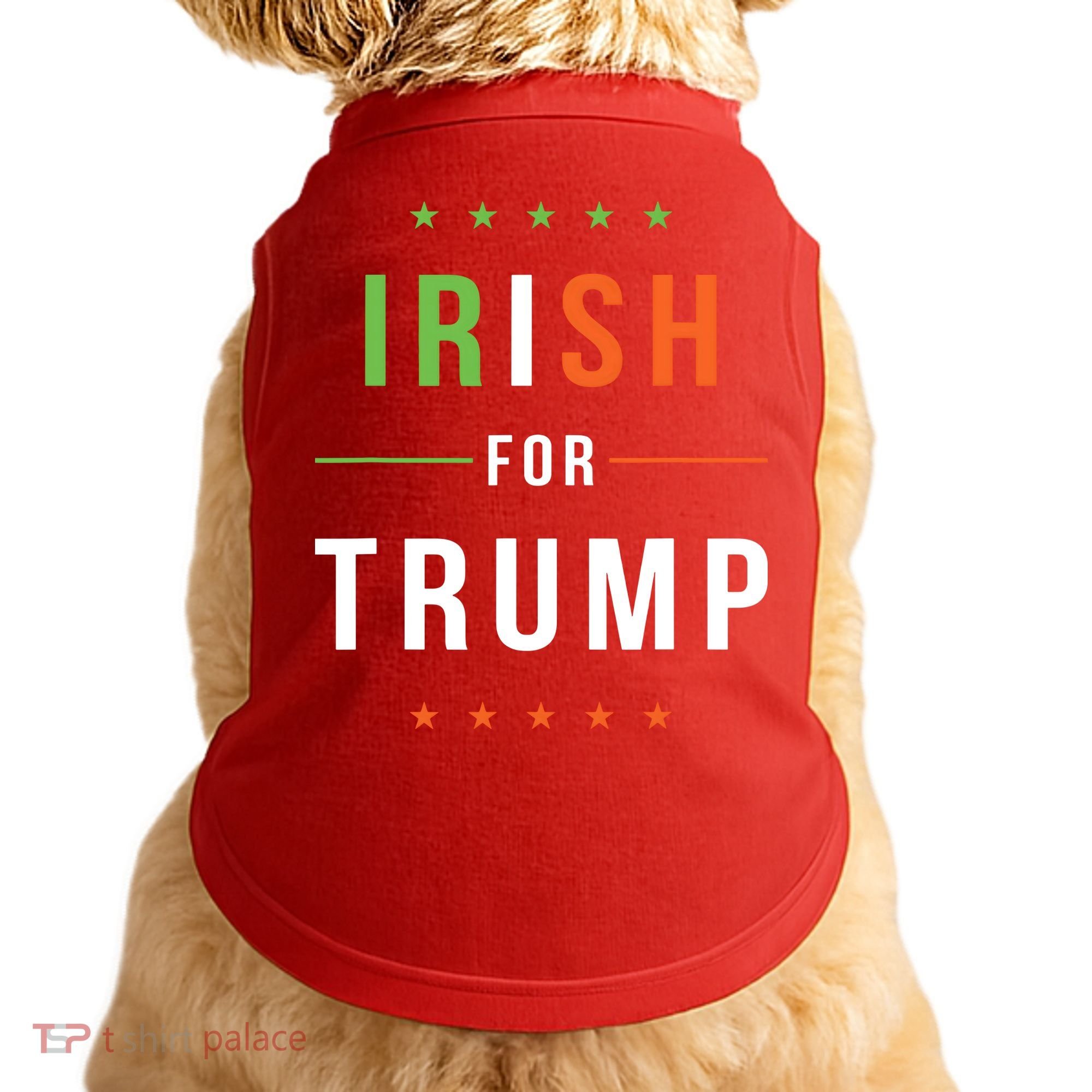 Irish For Trump Pro President Donald Trump Supporter Gift Doggie Tank