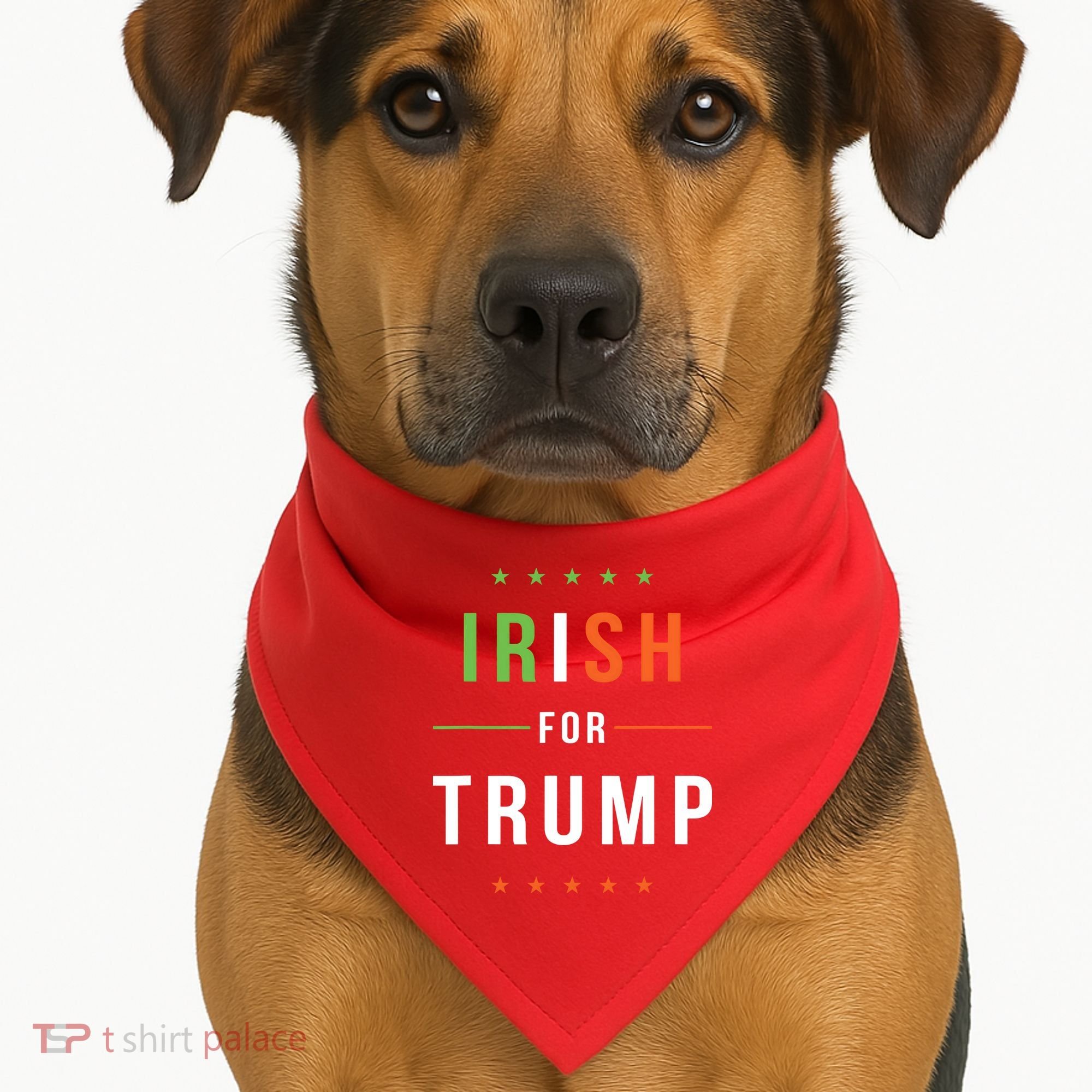 Irish For Trump Pro President Donald Trump Supporter Gift USA-Made Doggie Bandana