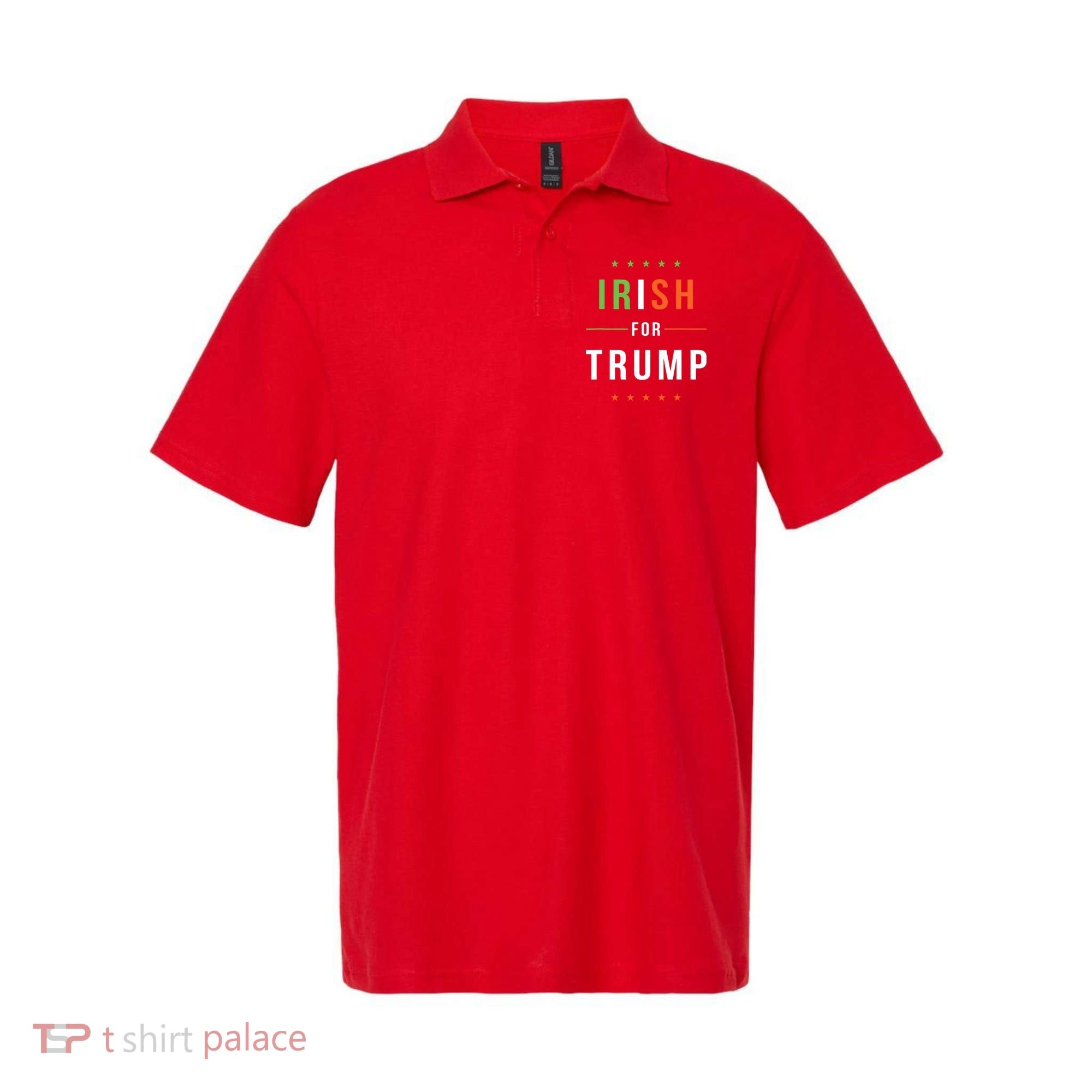 Irish For Trump Pro President Donald Trump Supporter Gift Polo
