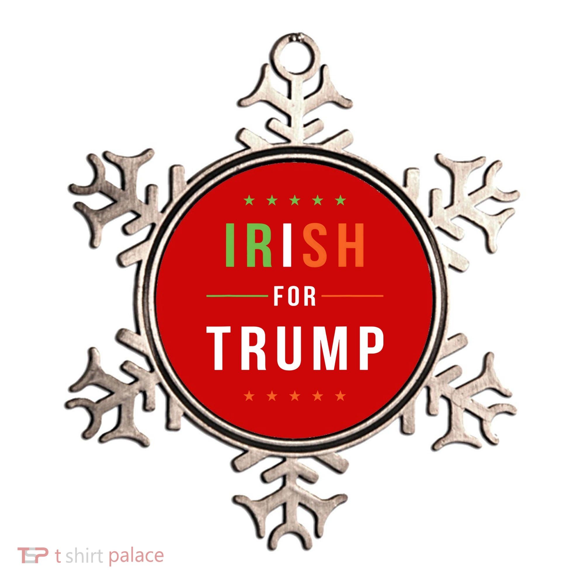 Irish For Trump Pro President Donald Trump Supporter Gift Ornament