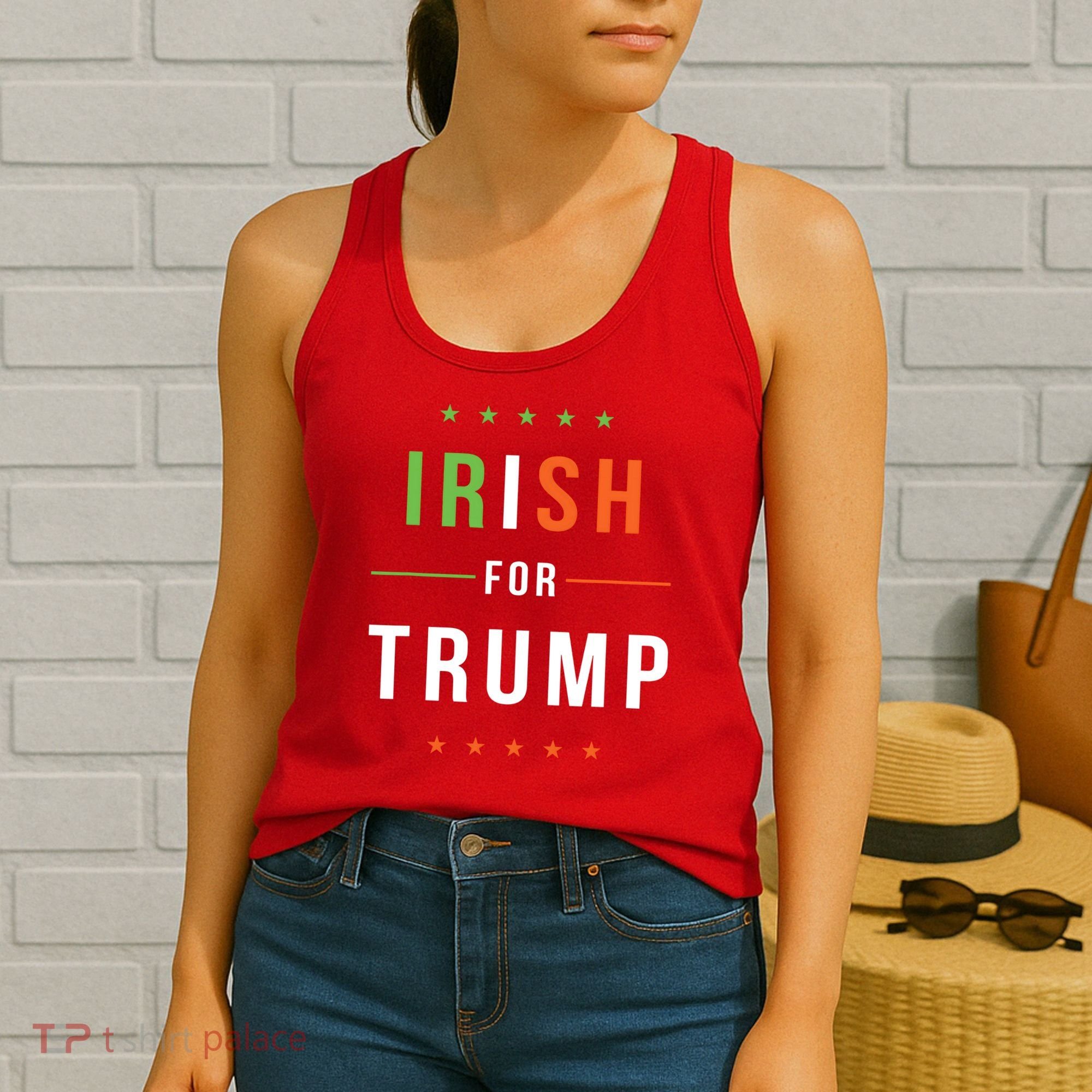 Irish For Trump Pro President Donald Trump Supporter Gift Women's Tank Top