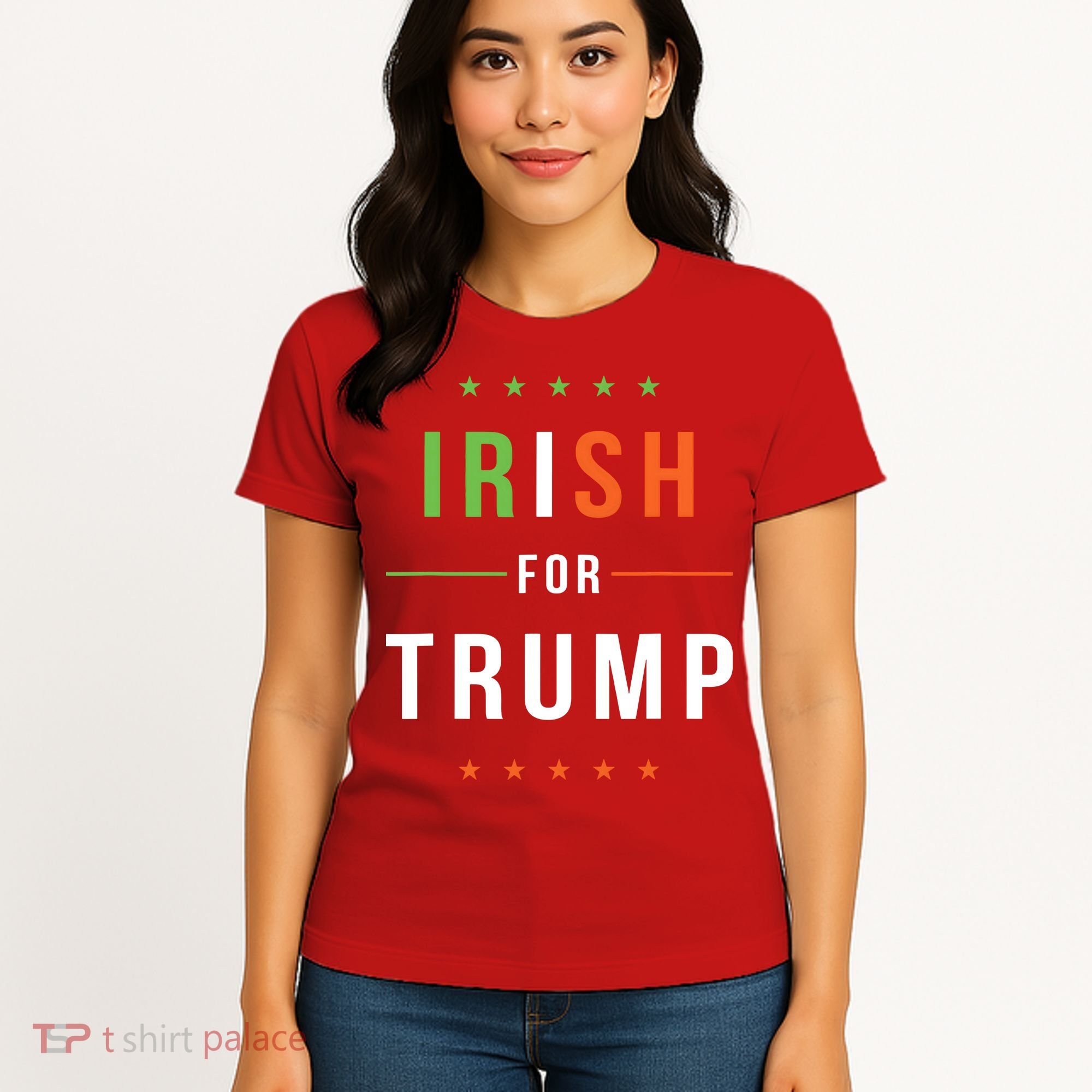 Irish For Trump Pro President Donald Trump Supporter Gift Women's T-Shirt