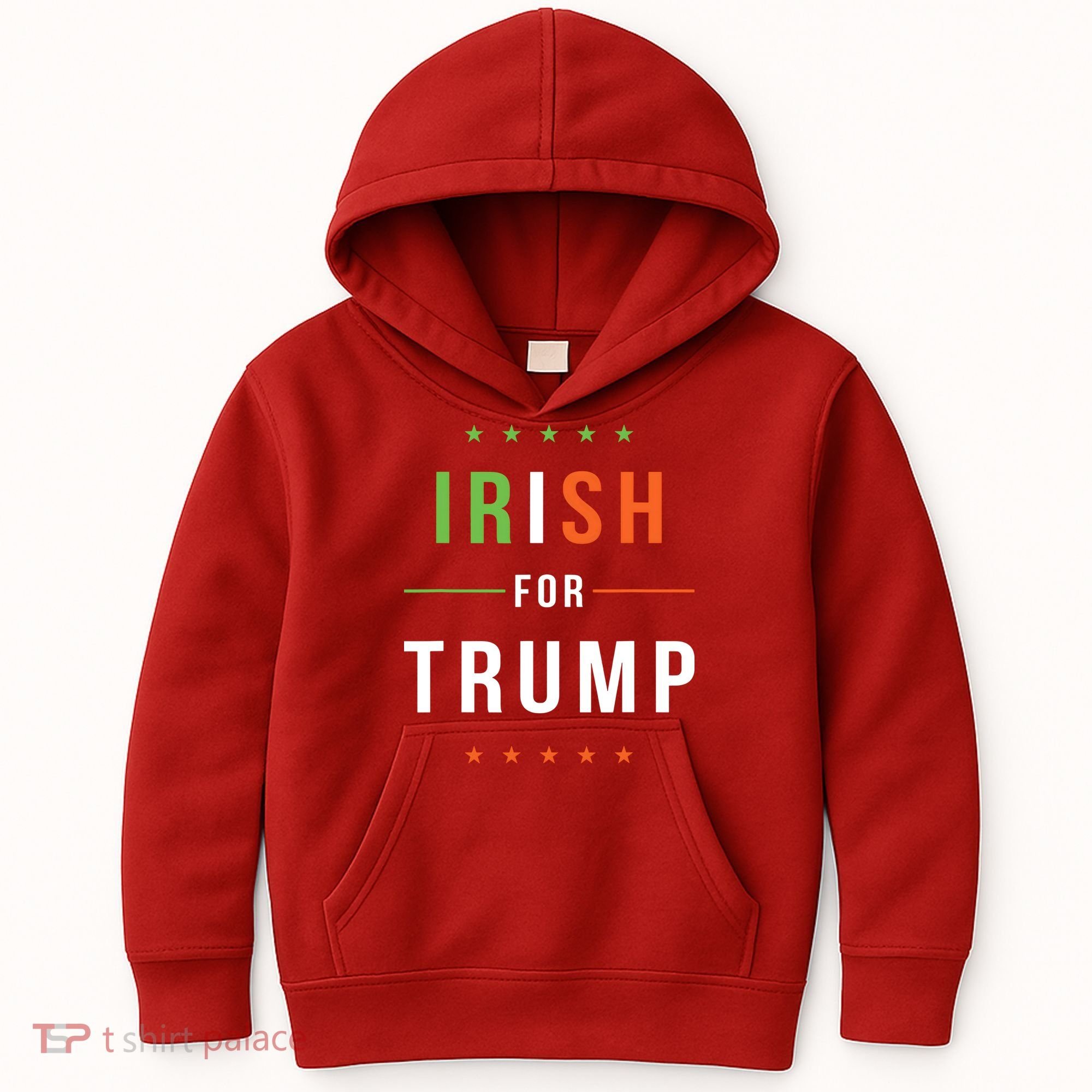 Irish For Trump Pro President Donald Trump Supporter Gift Kids Hoodie