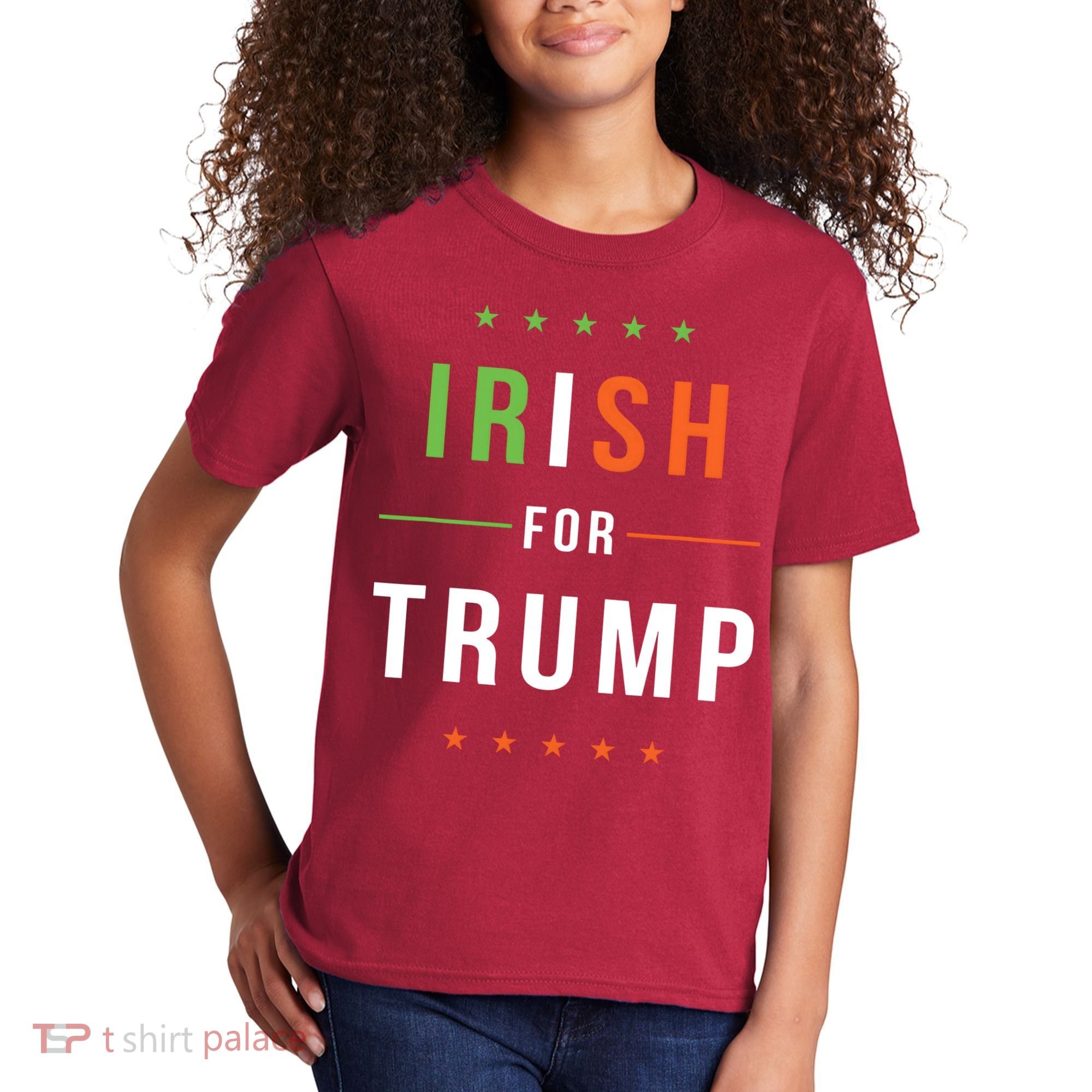 Irish For Trump Pro President Donald Trump Supporter Gift Kids T-Shirt