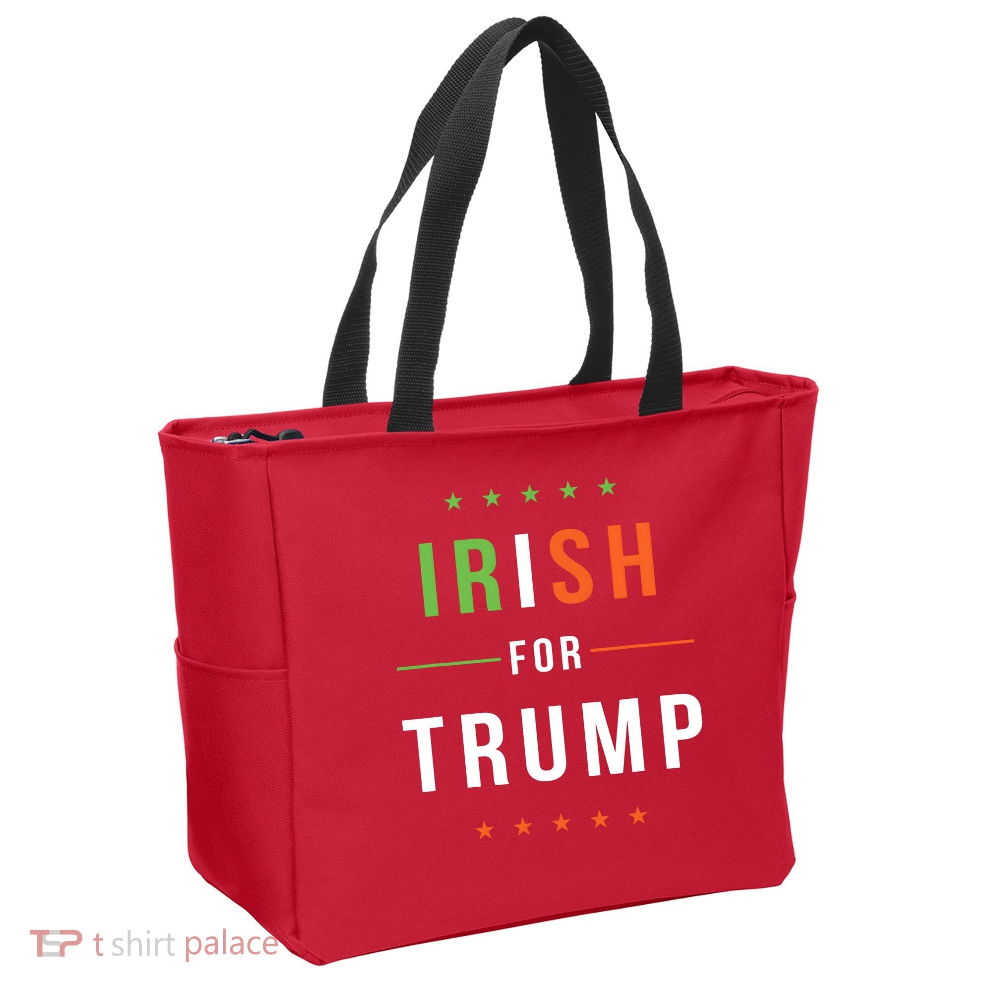 Irish For Trump Pro President Donald Trump Supporter Gift Tote Bag