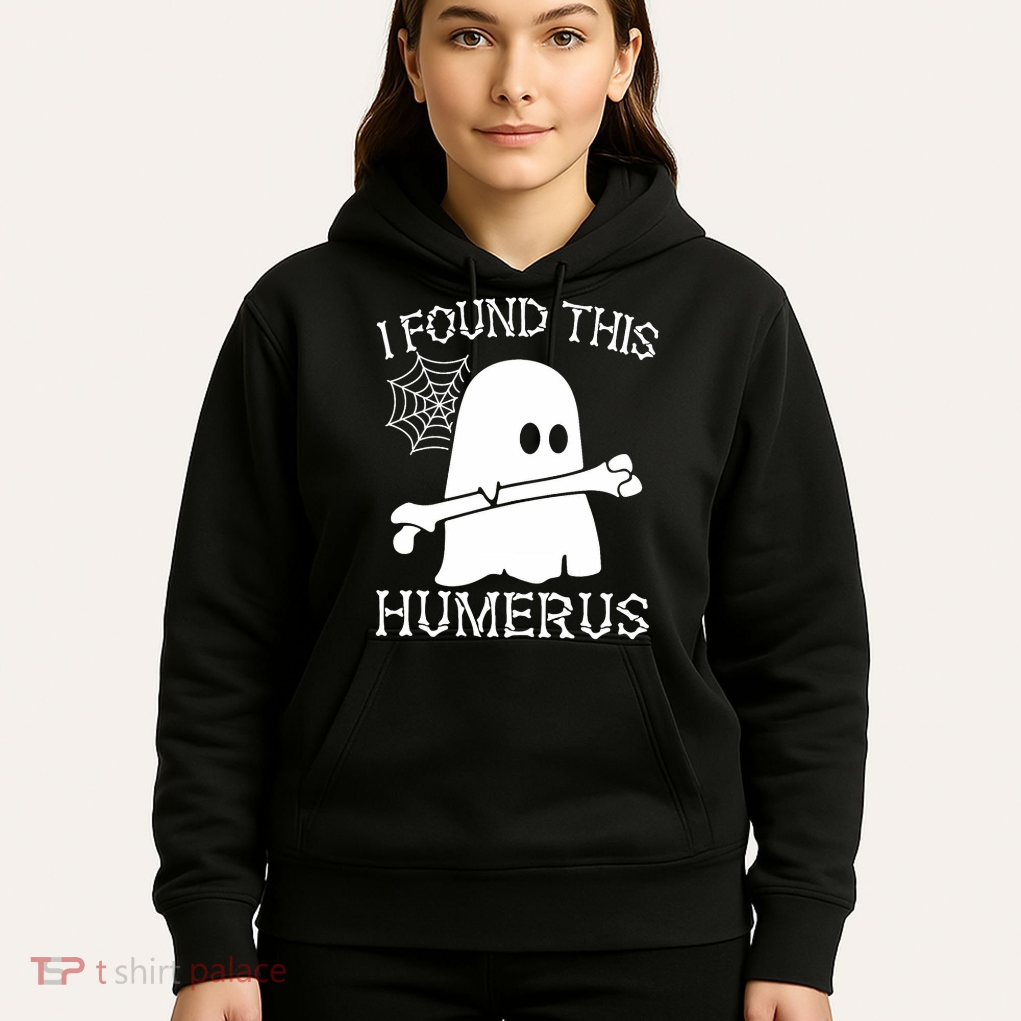 I Found This Humerus Halloween Ghost Humorous Saying Funny Hoodie