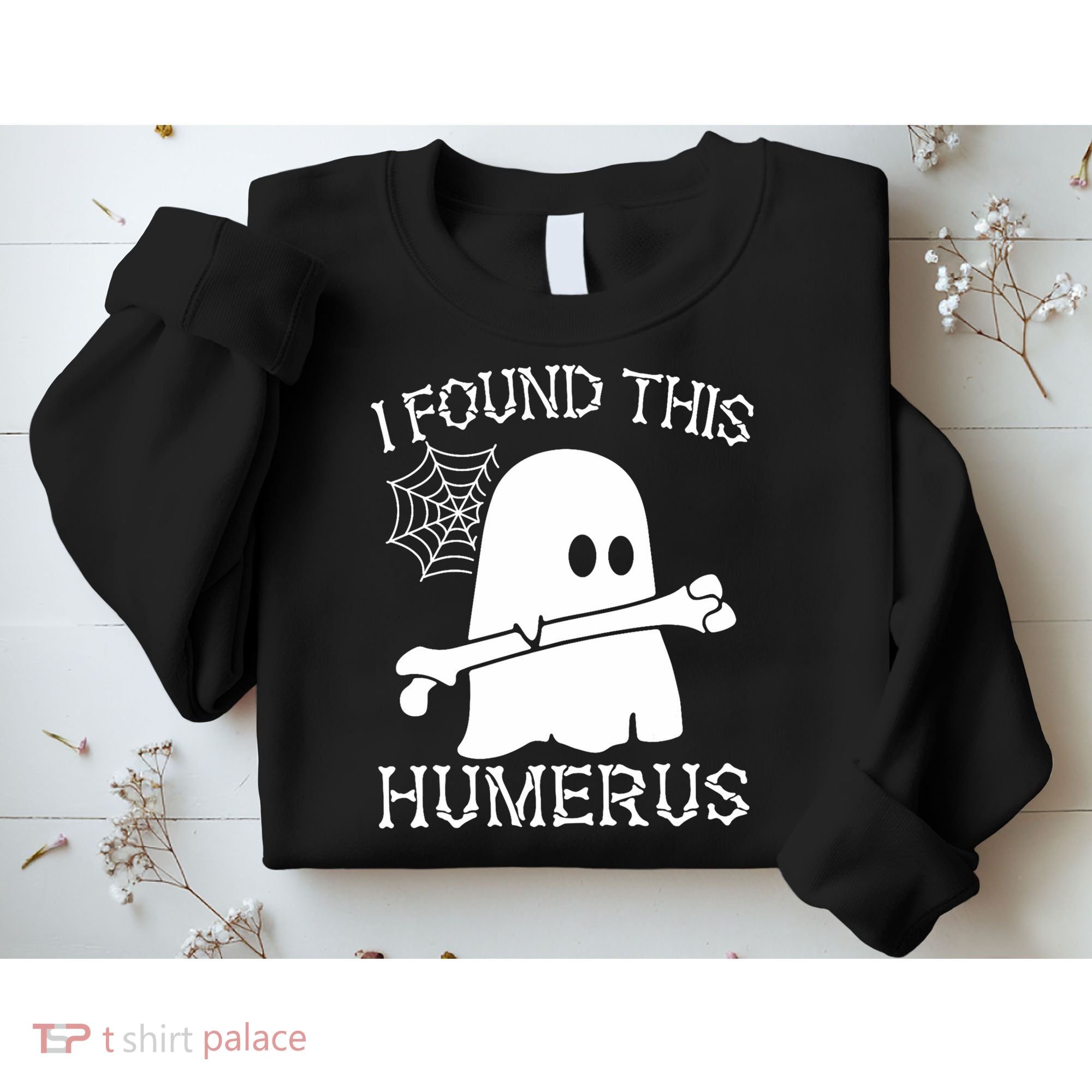 I Found This Humerus Halloween Ghost Humorous Saying Funny Sweatshirt