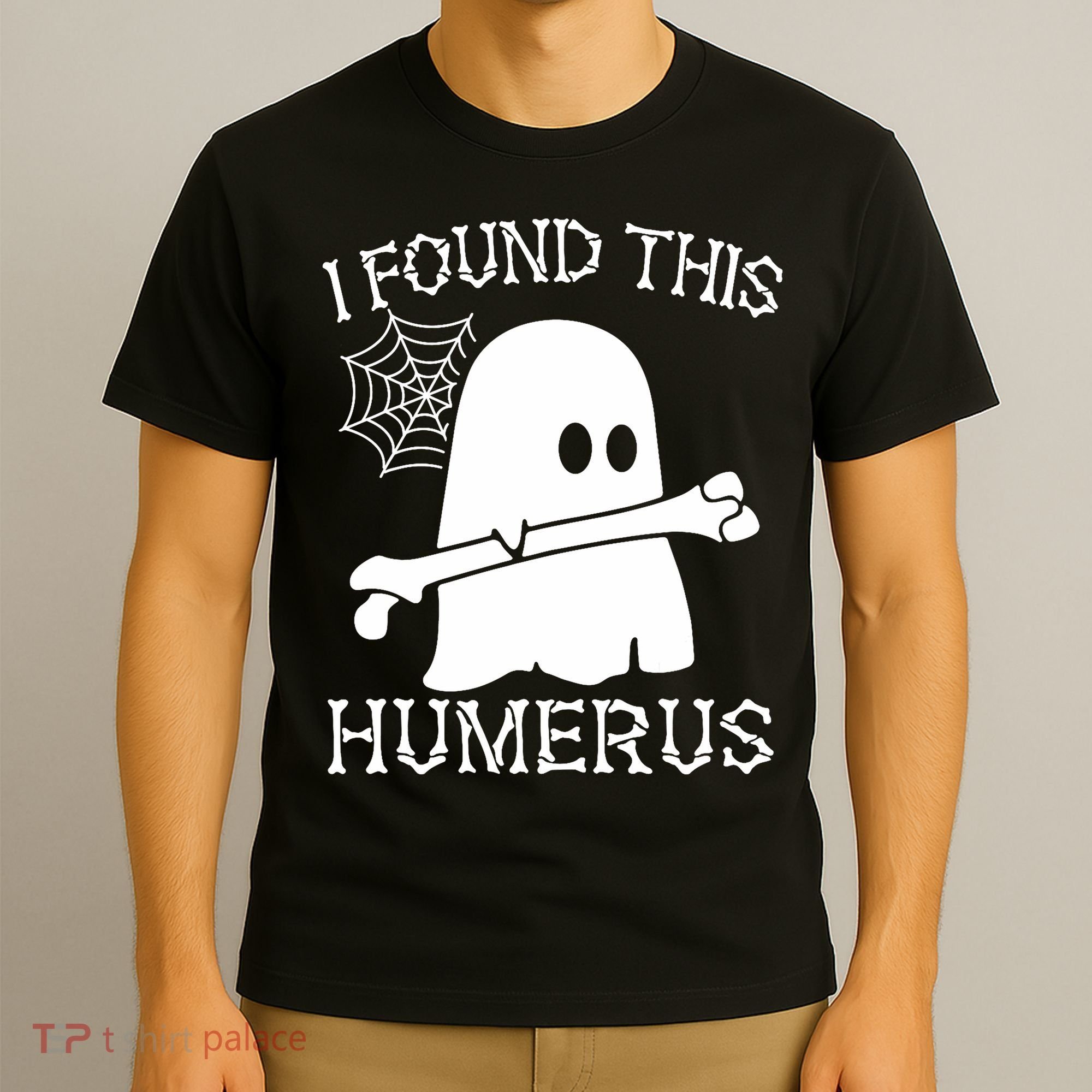 I Found This Humerus Halloween Ghost Humorous Saying Funny T-Shirt