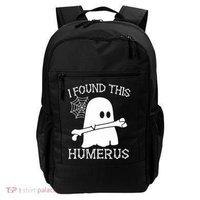 I Found This Humerus Halloween Ghost Humorous Saying Funny Backpack