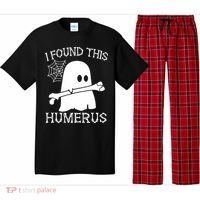 I Found This Humerus Halloween Ghost Humorous Saying Funny Pajama Set thumb 0