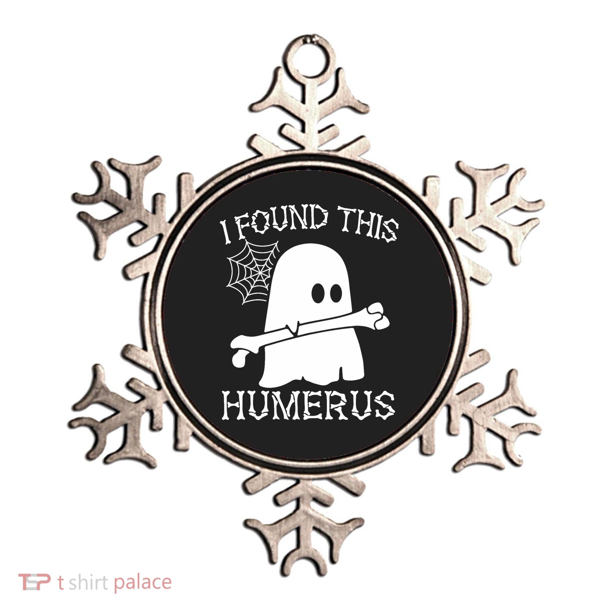 I Found This Humerus Halloween Ghost Humorous Saying Funny Ornament