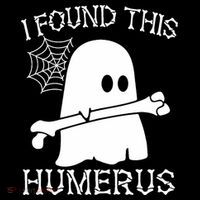 I Found This Humerus Halloween Ghost Humorous Saying Funny Baby Bodysuit thumb 2