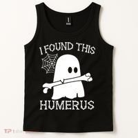 I Found This Humerus Halloween Ghost Humorous Saying Funny Tank Top thumb 2