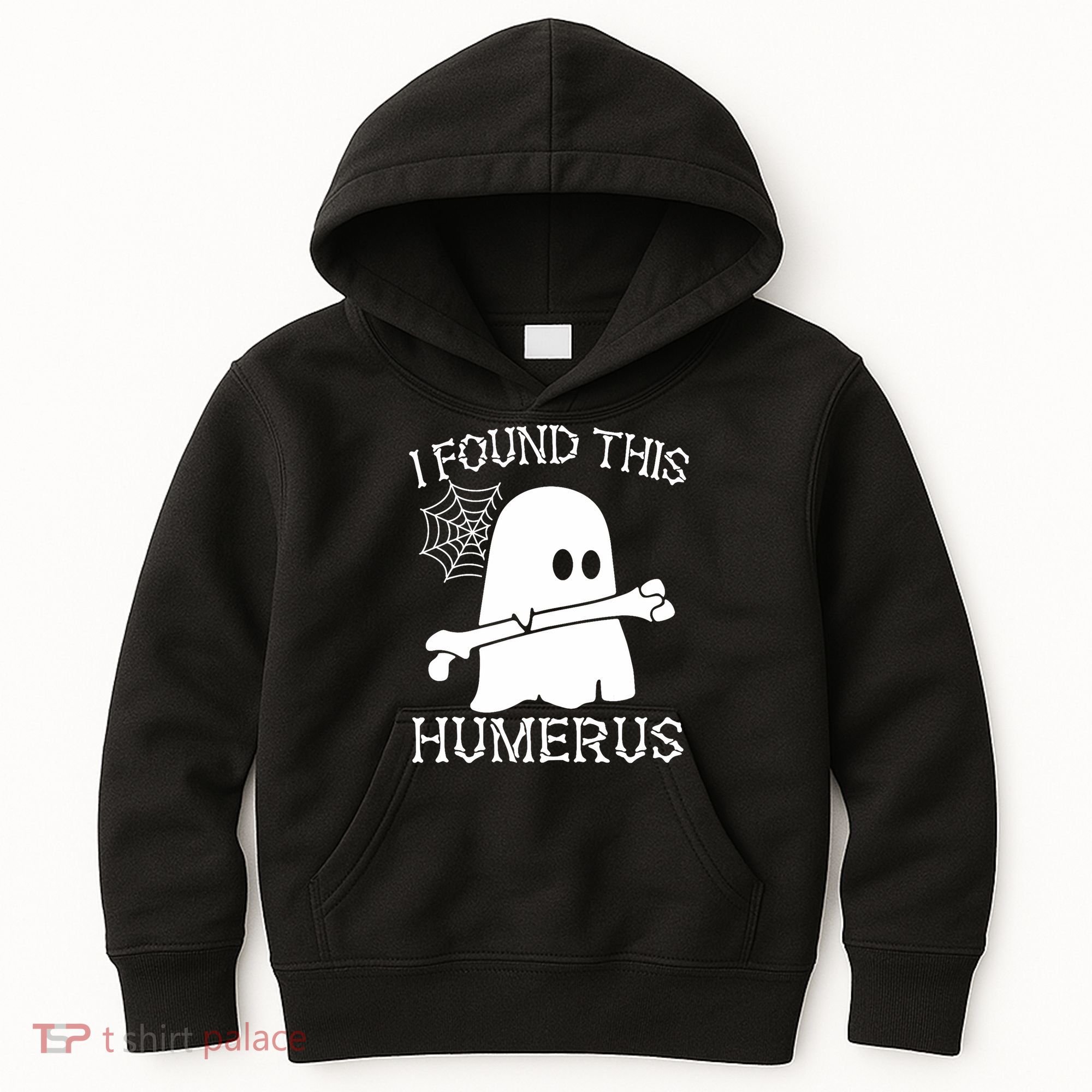 I Found This Humerus Halloween Ghost Humorous Saying Funny Kids Hoodie