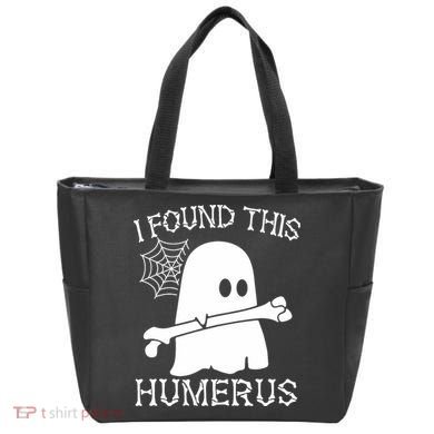 I Found This Humerus Halloween Ghost Humorous Saying Funny Tote Bag