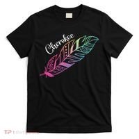 Indigenous Feather Tee Native American Cherokee Tribe T-Shirt thumb 0