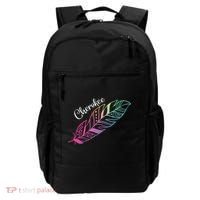 Indigenous Feather Tee Native American Cherokee Tribe Backpack thumb 0